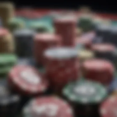 Close-up of casino chips symbolizing investment opportunities