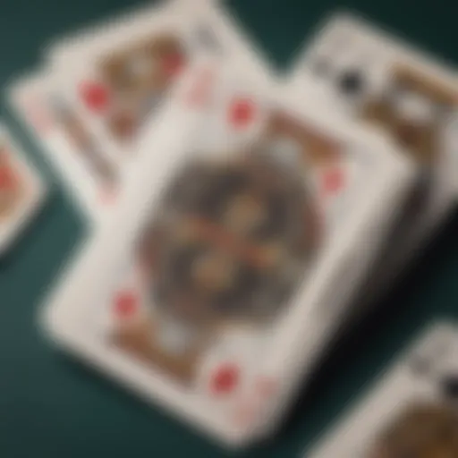 A close-up of a deck of cards with hidden devices