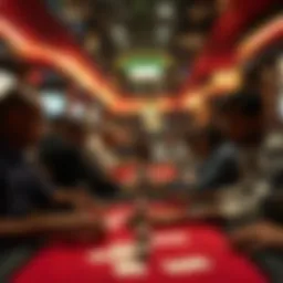 Intense poker game atmosphere in New York City