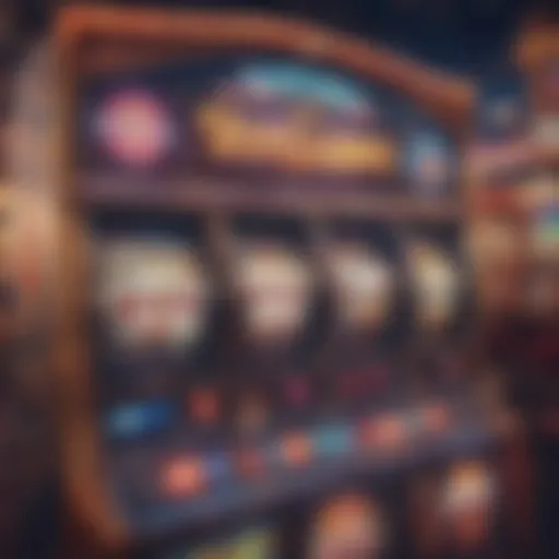 Vibrant slot machine display featuring exciting themes