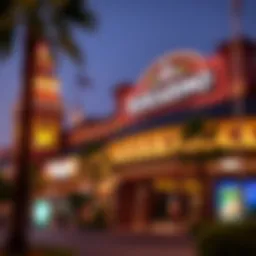 Exterior view of a prominent Glendale casino