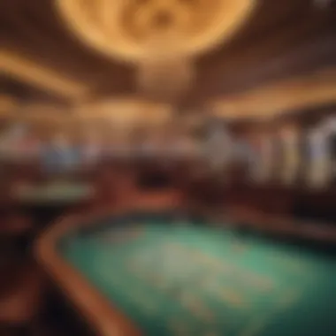 Vibrant Casino Atmosphere An interior shot highlighting the vibrant casino atmosphere