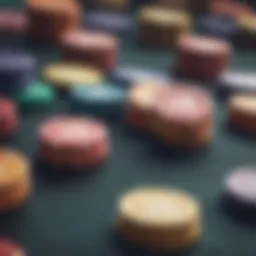 An array of vibrant casino game chips