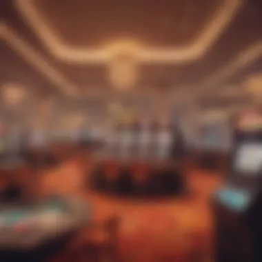 A bustling gaming floor filled with various gaming tables and slot machines