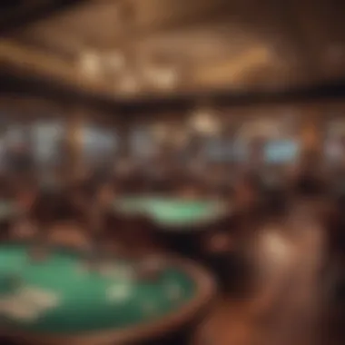 Interior of a bustling poker room in Ohio