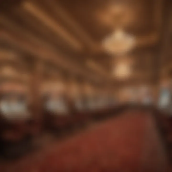 Vintage casino interior from the early 20th century