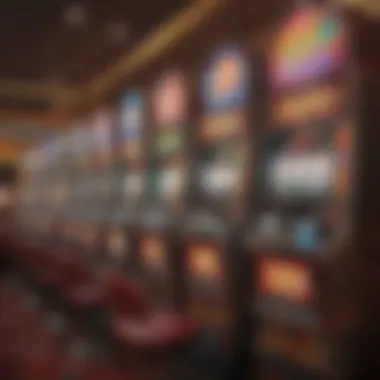 Vibrant Slot Machines at Tropicana A vibrant array of slot machines at Tropicana Las Vegas