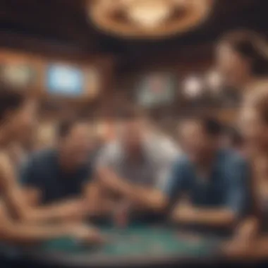 Exciting Gaming Experience at Winstar Casino A group of excited individuals enjoying games at Winstar Casino