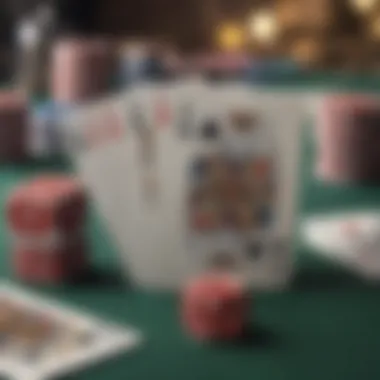 An array of playing cards representing different strategies in poker